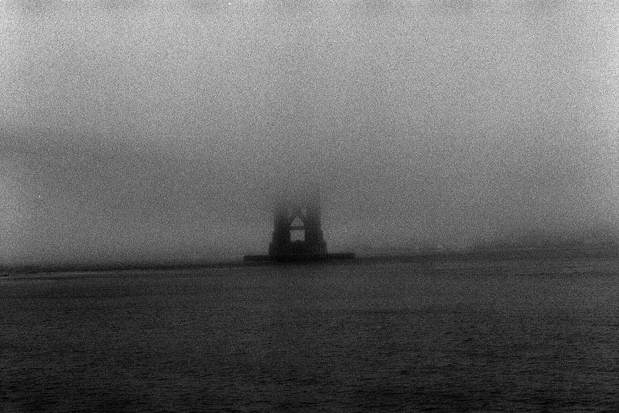 Fog view#2. The Golden Gate Bridge. Kodak Black & White Infrared Film(C)1995 :  : Christopher Davies Photography