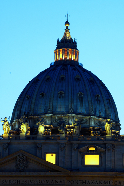 The dome at St Peters Basilica :  : Christopher Davies Photography