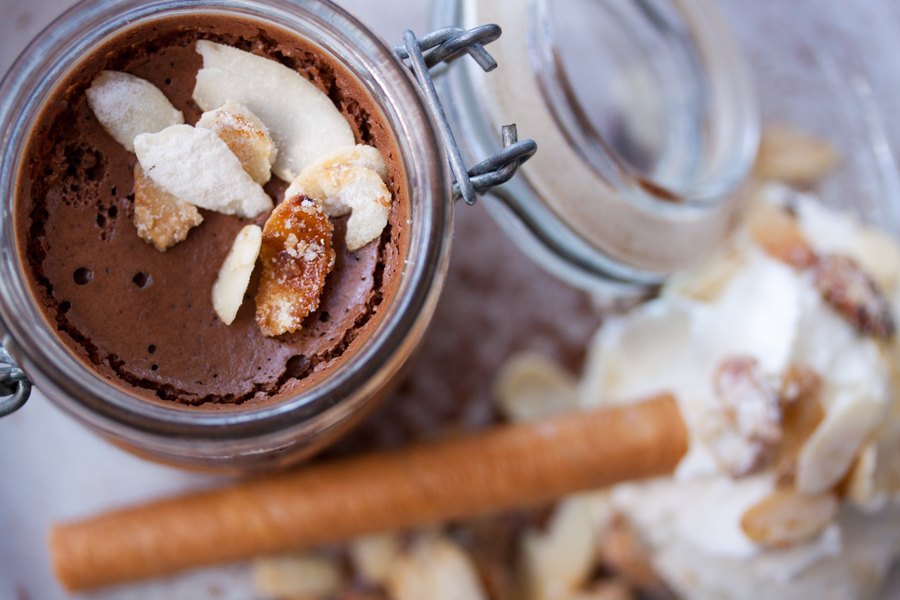 Chocolate mousse 
Domaine St Sebastian, Banyuls, FR :  : Christopher Davies Photography