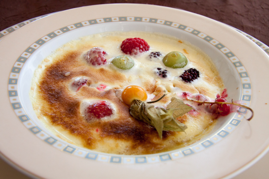 Dessert at The Don Quixote restaurant Canet-en-Roussillon - FRANCE :  : Christopher Davies Photography