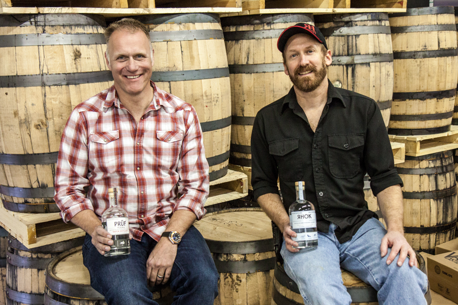 Vapor Distillery owners Alastair Brogan and Ted Palmer. :  : Christopher Davies Photography